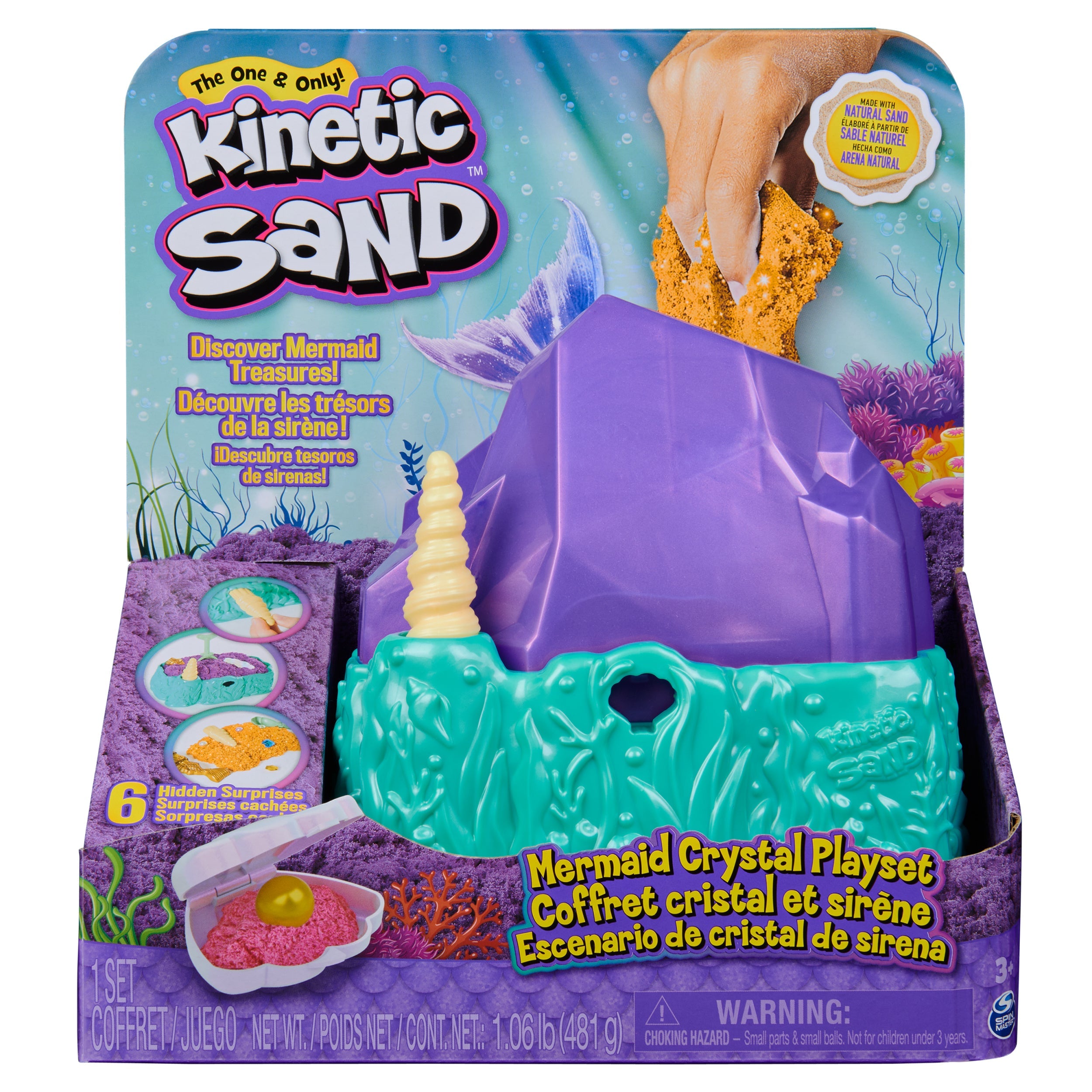 Kinetic Sand: Escenario De Cristal De Sirena