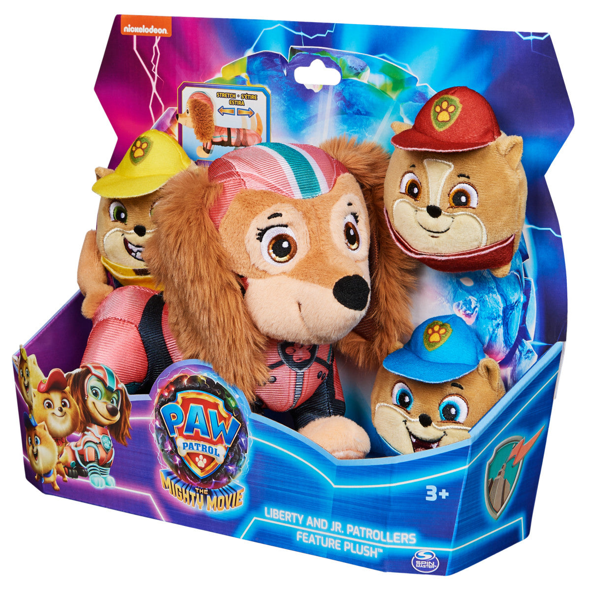 Paw Patrol: The Mighty Movie - Liberty Y Poms Peluche