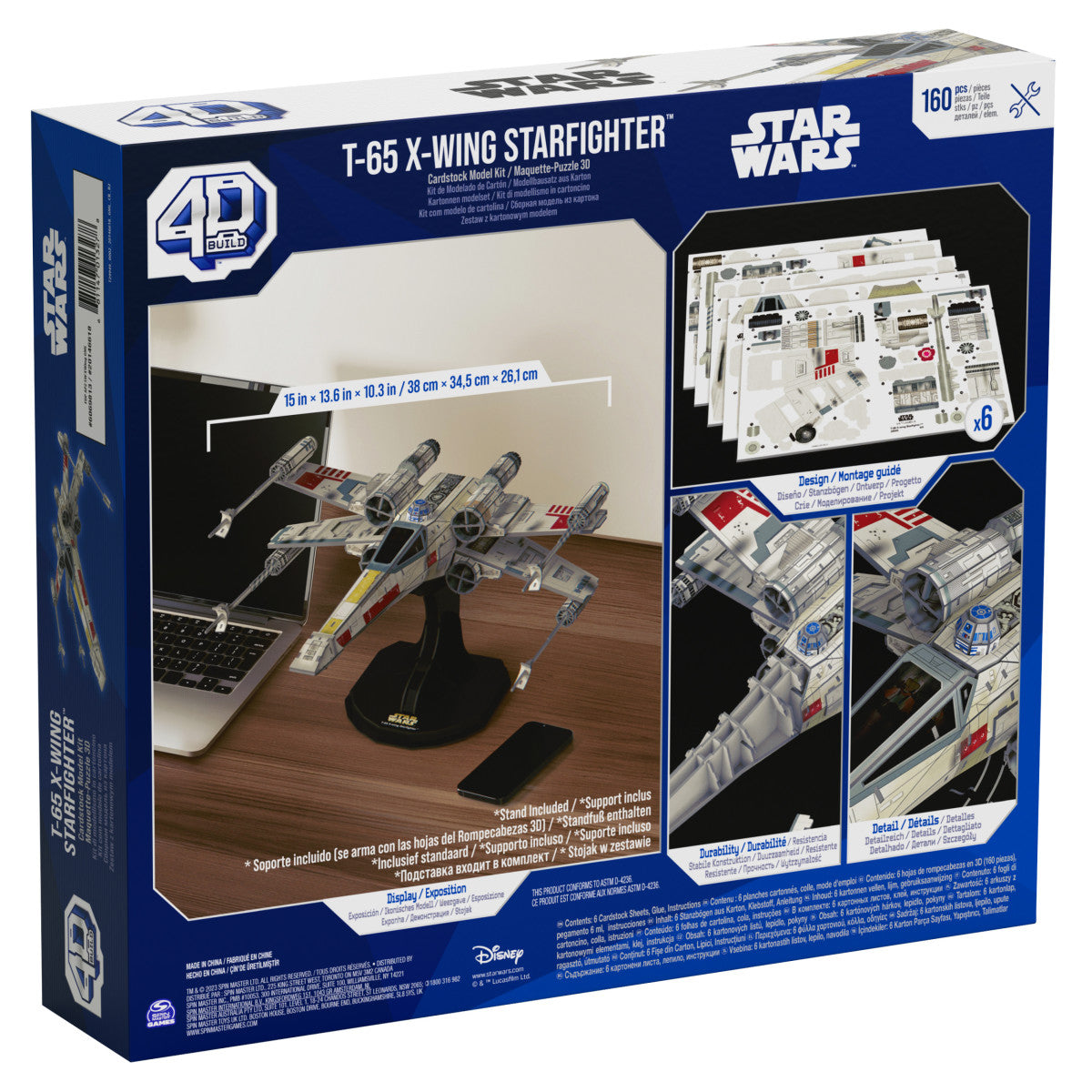 4D Puzzles: Star Wars - Caza Estelar X Wing Rompecabezas 4D