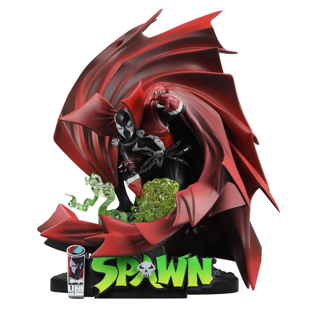 Mcfarlane Black White & Red All Over: Spawn - Spawn Num 1 Resina Escala 1/10