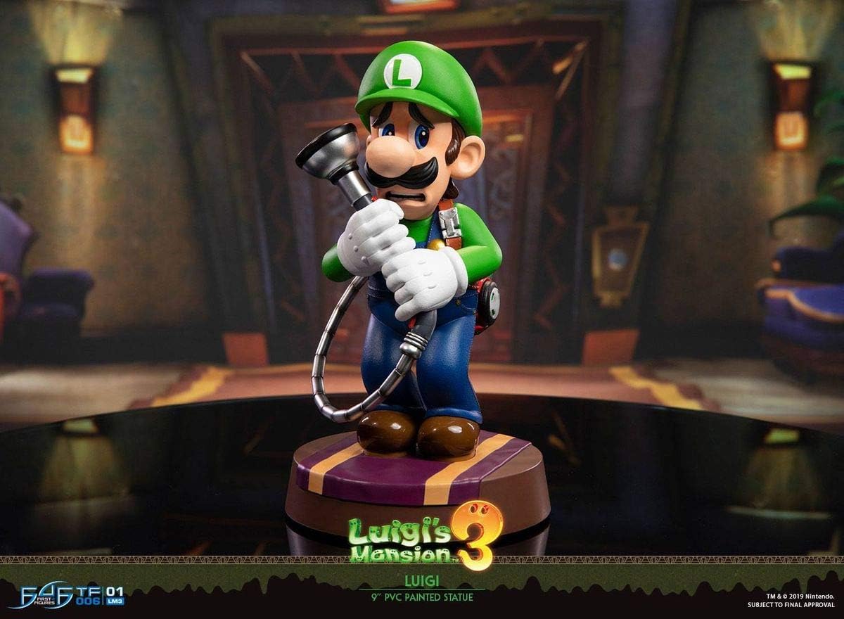 First 4 Figures: Mario Bros Luigis Mansion 3 - Luigi Cazafantasmas Edicion Estandar 9 Pulgadas