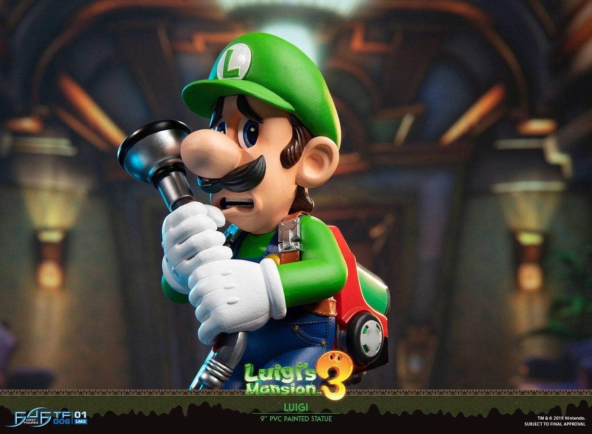 First 4 Figures: Mario Bros Luigis Mansion 3 - Luigi Cazafantasmas Edicion Estandar 9 Pulgadas