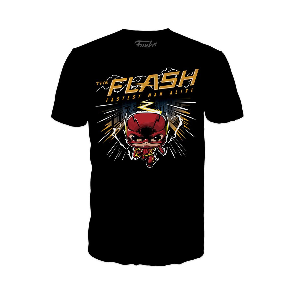 Funko Pop & Tee: DC The Flash - Playera Chica Con Flash Glow