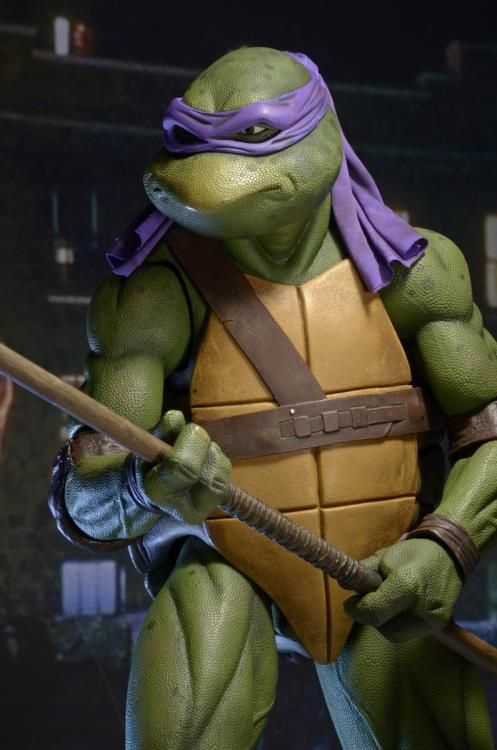 NECA Figura de Accion: TMNT Tortugas Ninja 1990 - Donatello Escala 1/4