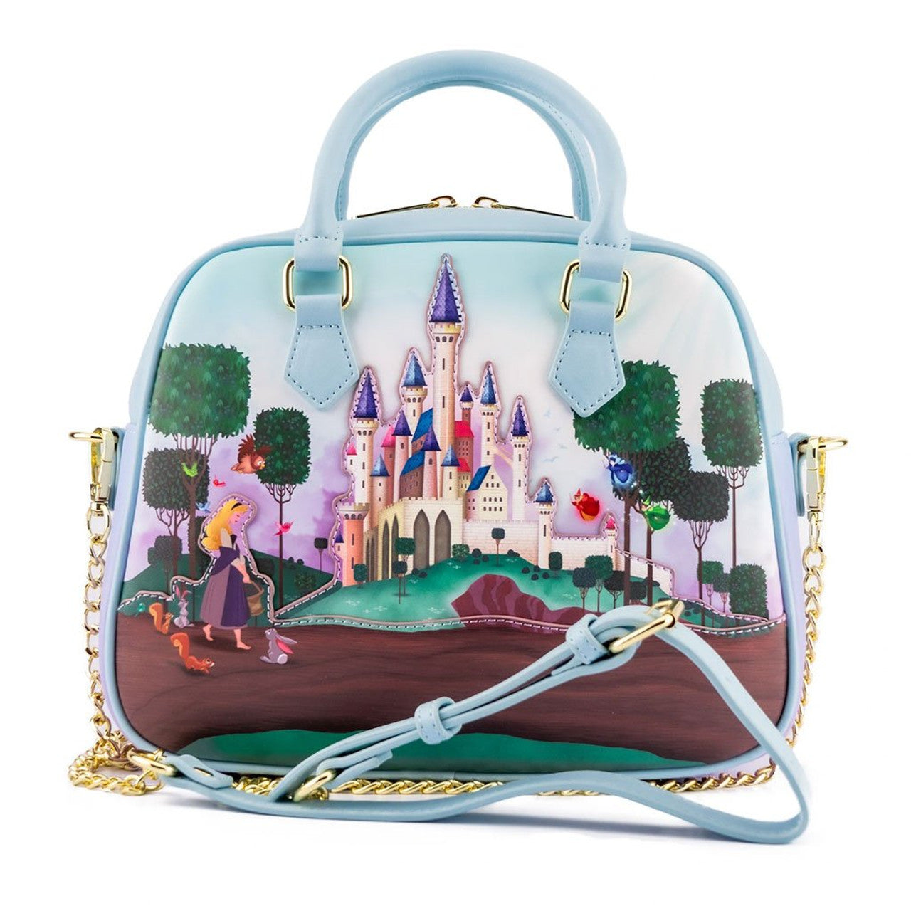 Loungefly X Disney:Castillo de Princesas Series Bella Durmiente Bolso Cruzado