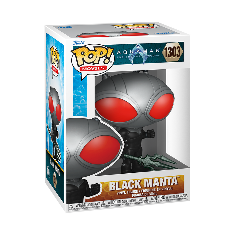 Funko Pop Movies: DC Aquaman y El Reino Perdido - Black Manta con Trident