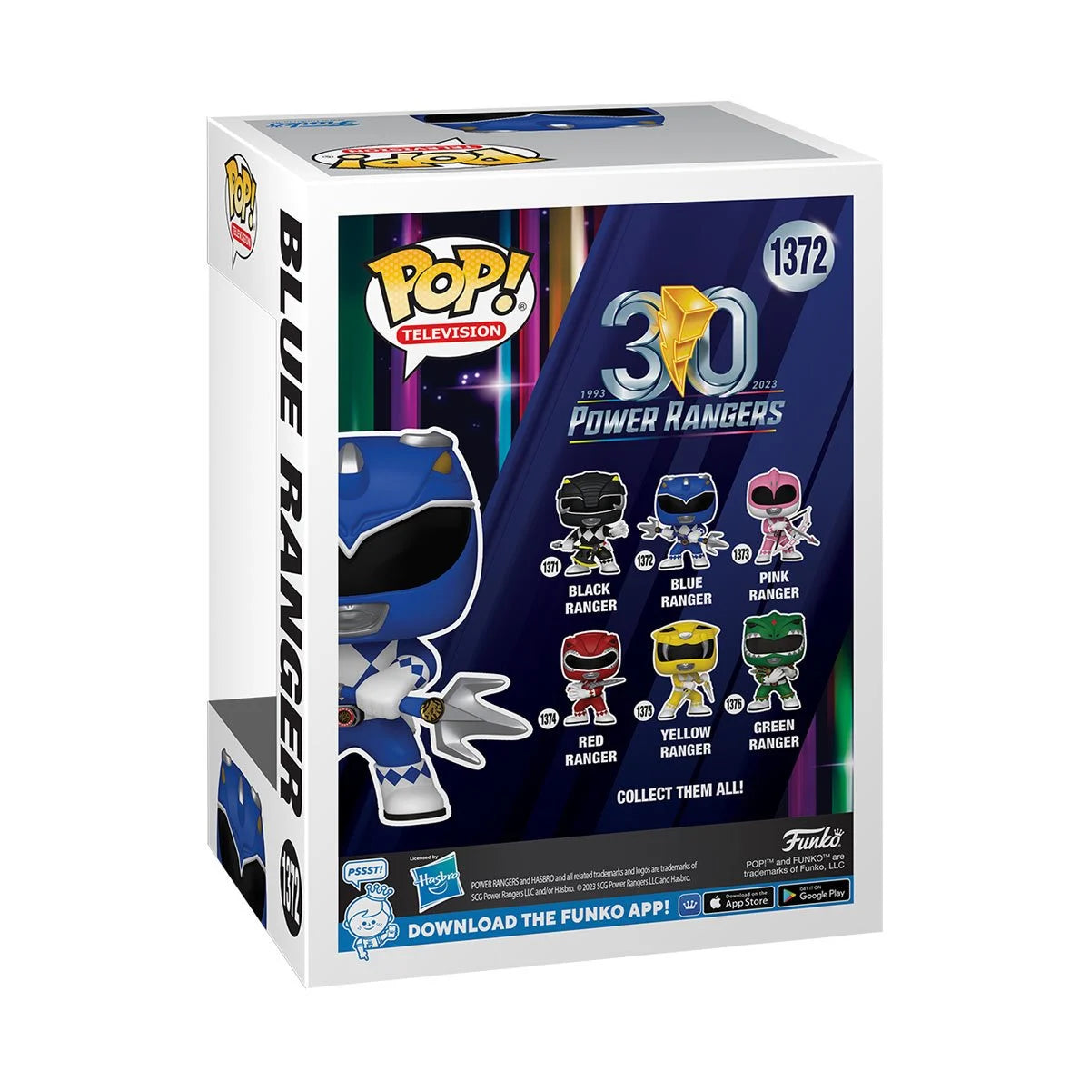 Funko Pop TV: Mighty Morphin Power Rangers 30 Aniversario - Blue Ranger