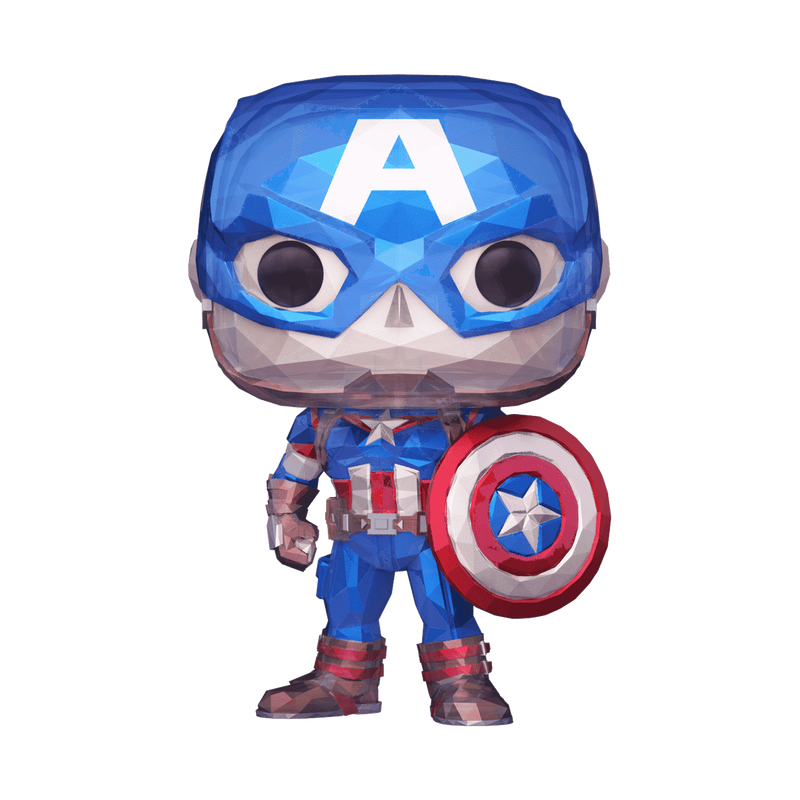 Funko Pop Marvel: Disney 100 - Captain America Facetado Exclusivo Funko Shop