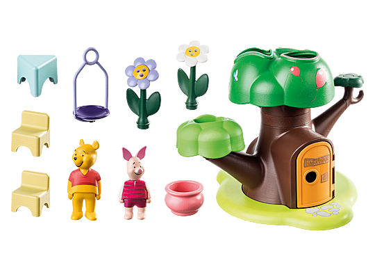 Playmobil 123: Winnie The Pooh y Puerquito Casa Del Arbol 71316