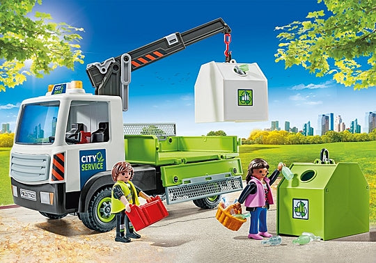 Playmobil City Action: Camion De Residuos Con Contenedor 71431