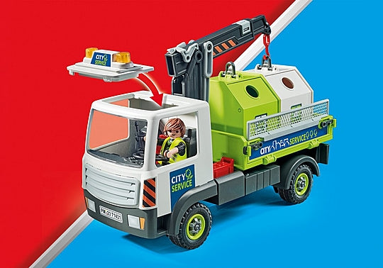 Playmobil City Action: Camion De Residuos Con Contenedor 71431