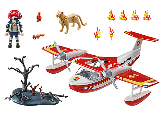 Playmobil Action Heroes: Hidroavion De Bomberos 71463