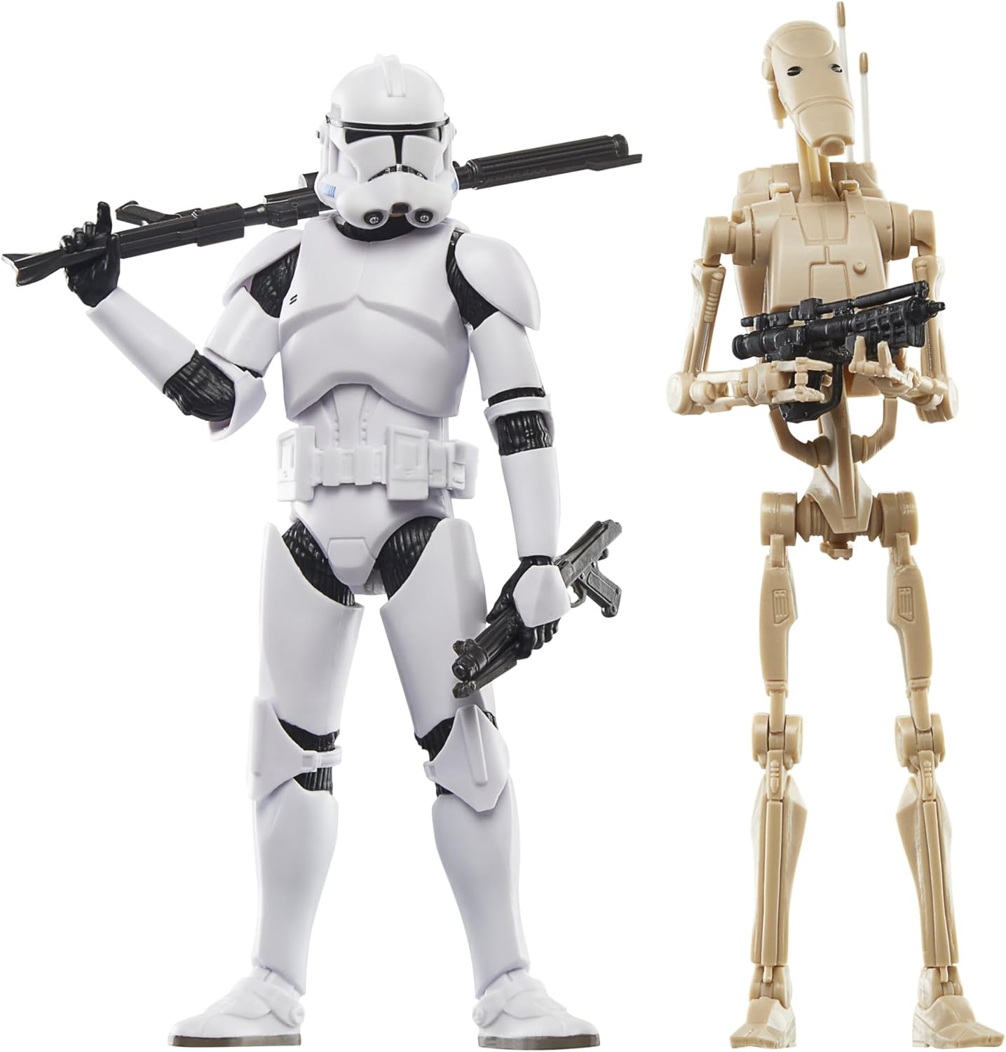 Star Wars The Black Series: The Clone Wars - Phase Ii Trooper Y Battle Droid 2 Pack