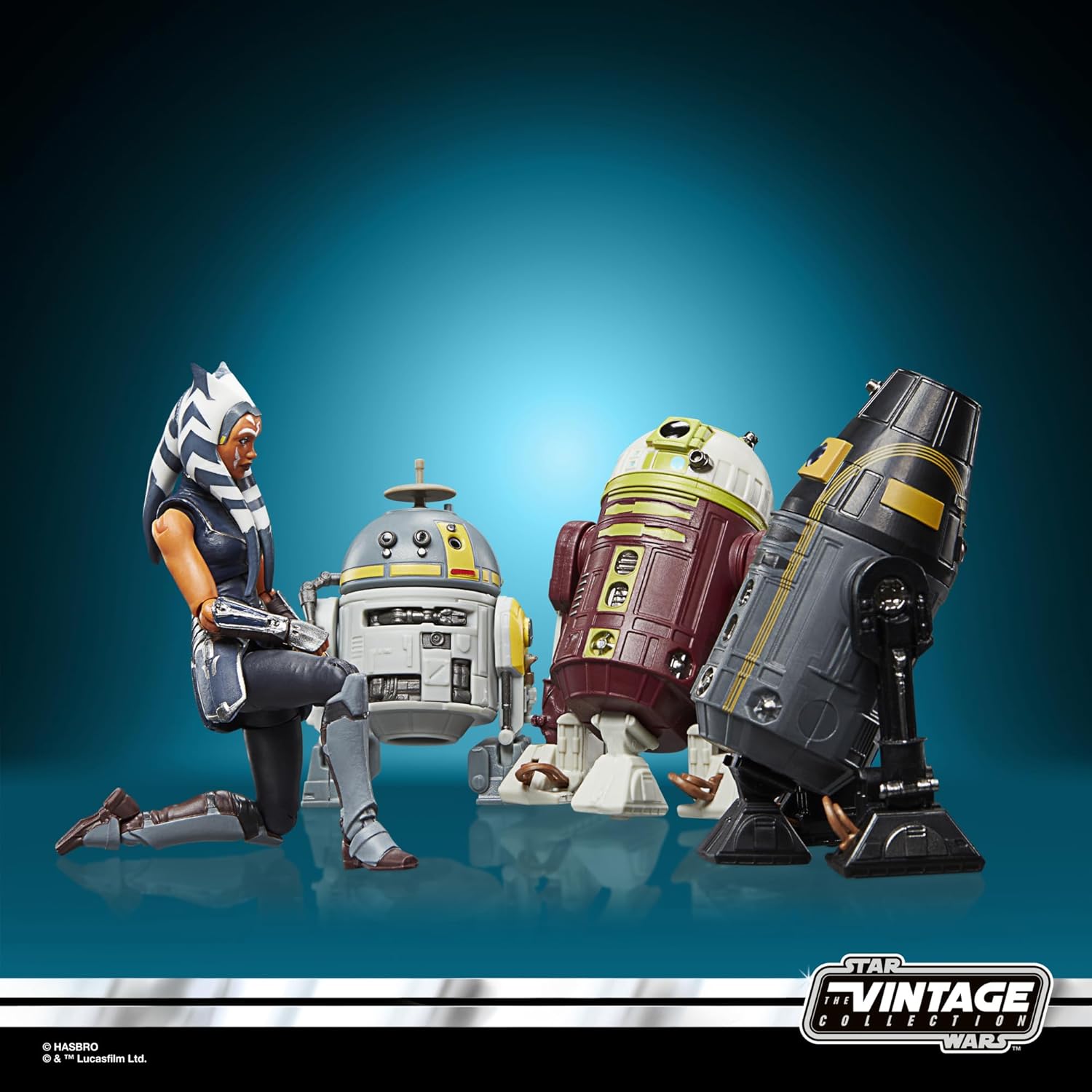 Star Wars The Vintage Collection: The Clone Wars - Ahsoka Tano Y Droides 4 Pack