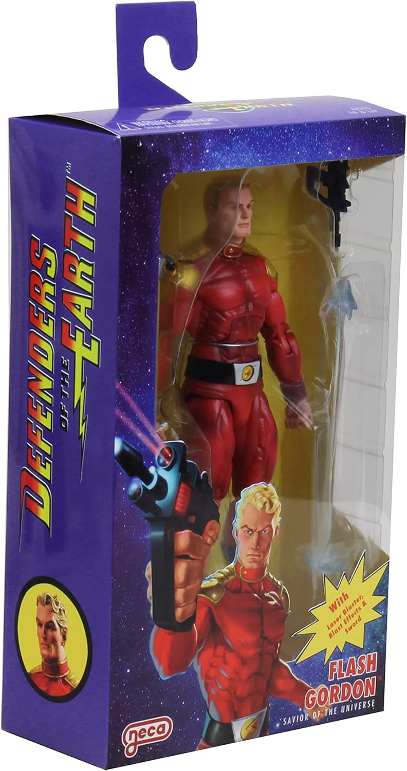 NECA Figura de Accion: Los Defensores De La Tierra - Flash Gordon 7 Pulgadas