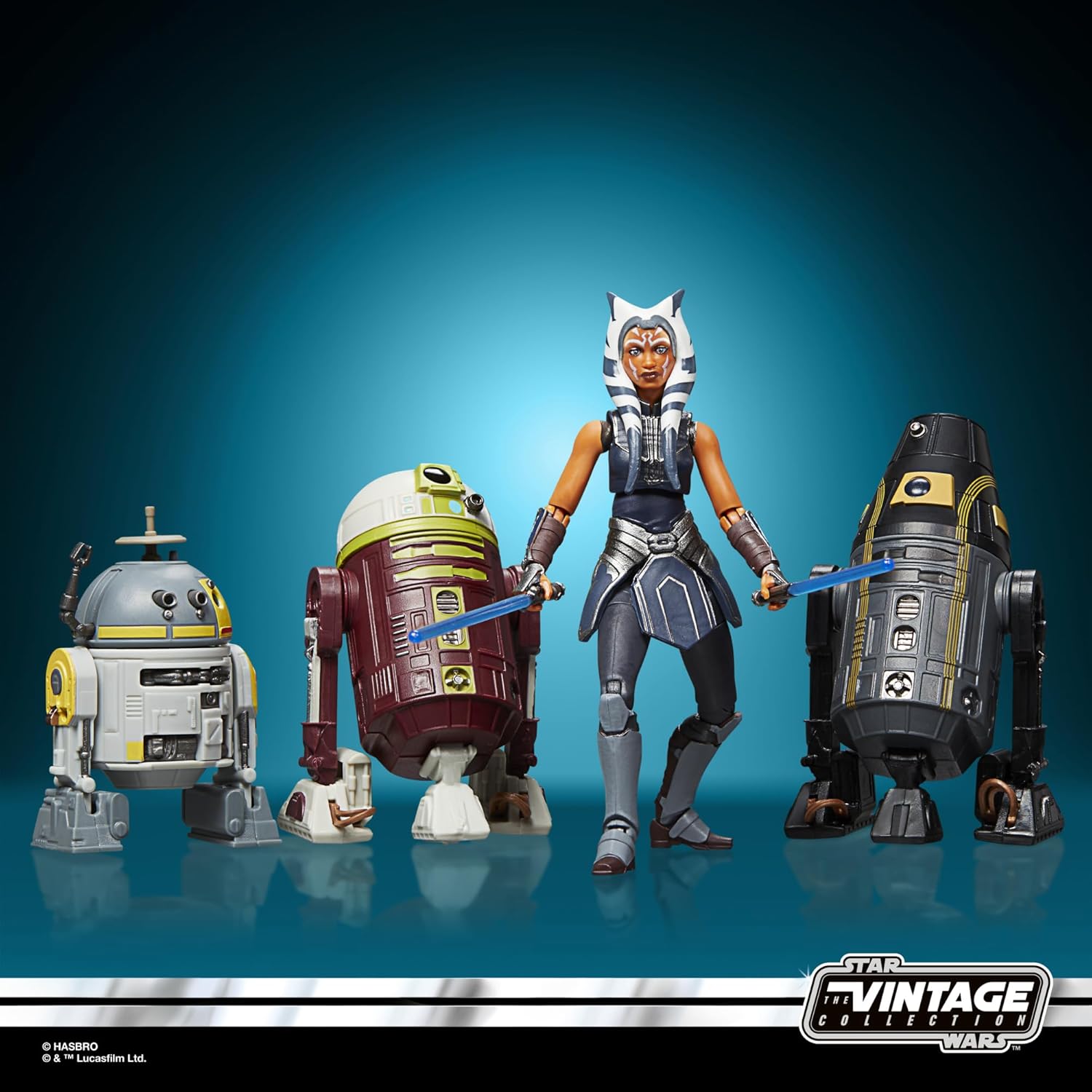 Star Wars The Vintage Collection: The Clone Wars - Ahsoka Tano Y Droides 4 Pack