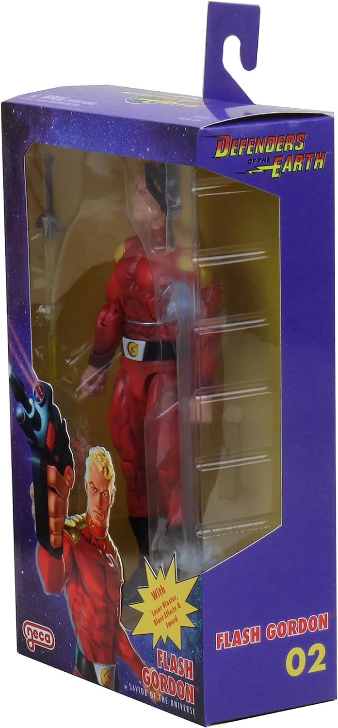 NECA Figura de Accion: Los Defensores De La Tierra - Flash Gordon 7 Pulgadas