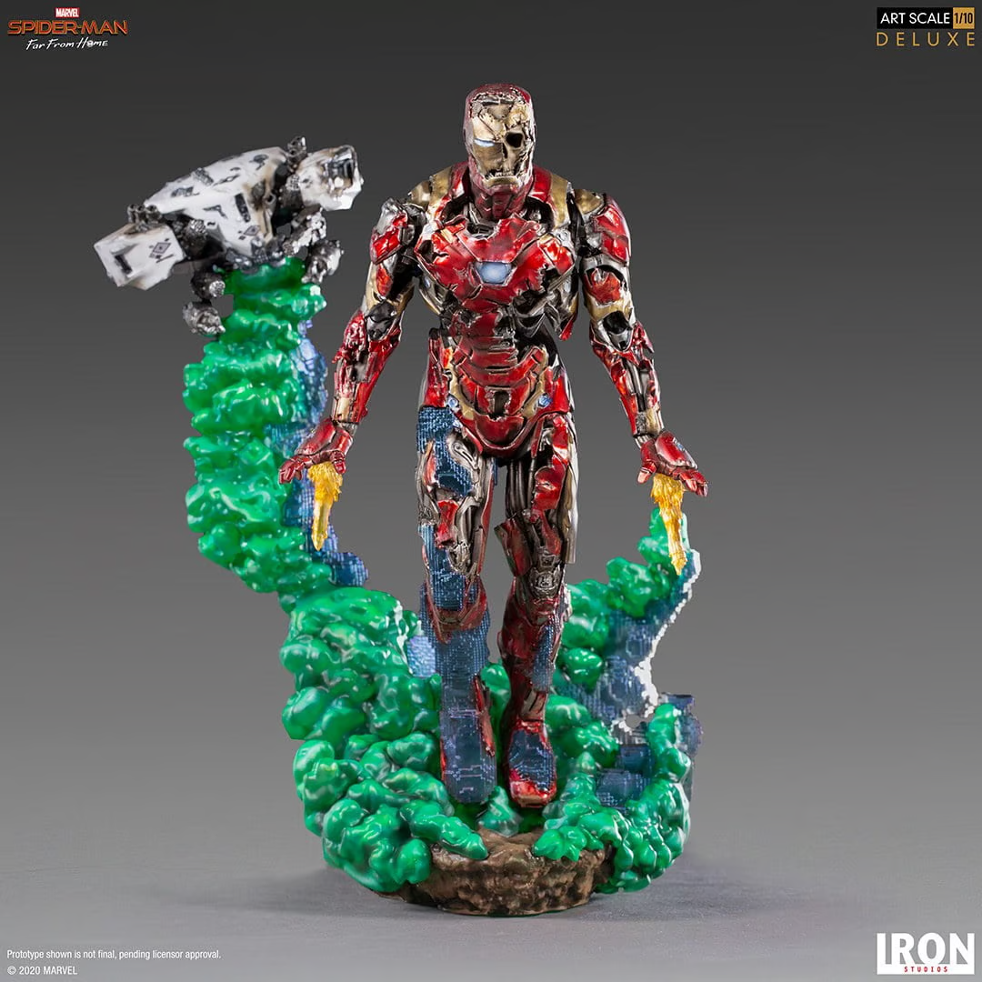 IRON Studios: Marvel Spider-Man Far From Home - Iron Man Ilusion Deluxe Escala de Arte 1/10