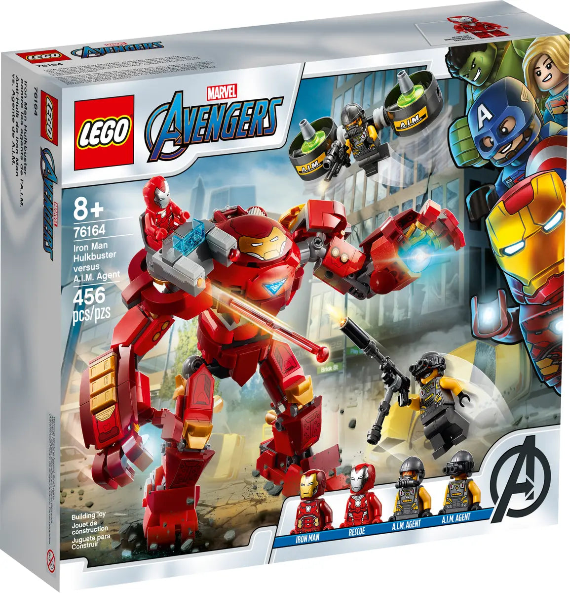 LEGO Marvel Super Heroes Avengers Hulkbuster De Iron Man vs Agente de A.I.M. 76164