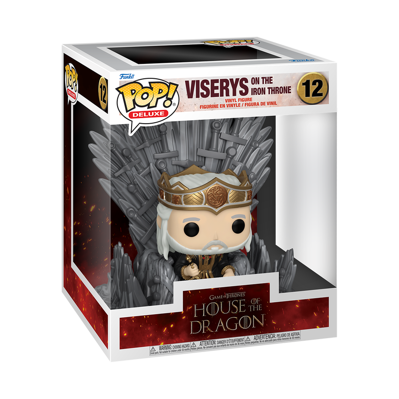 Funko Pop Deluxe: Game of Thrones House of Dragon - Viserys en Trono De Hierro