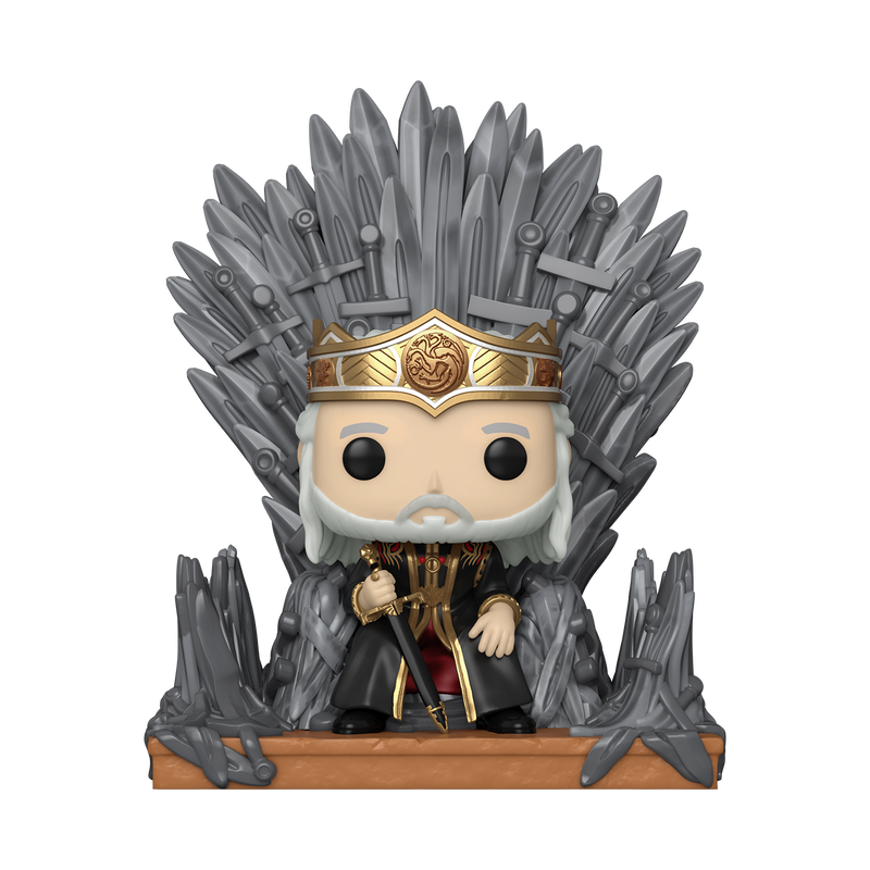 Funko Pop Deluxe: Game of Thrones House of Dragon - Viserys en Trono De Hierro