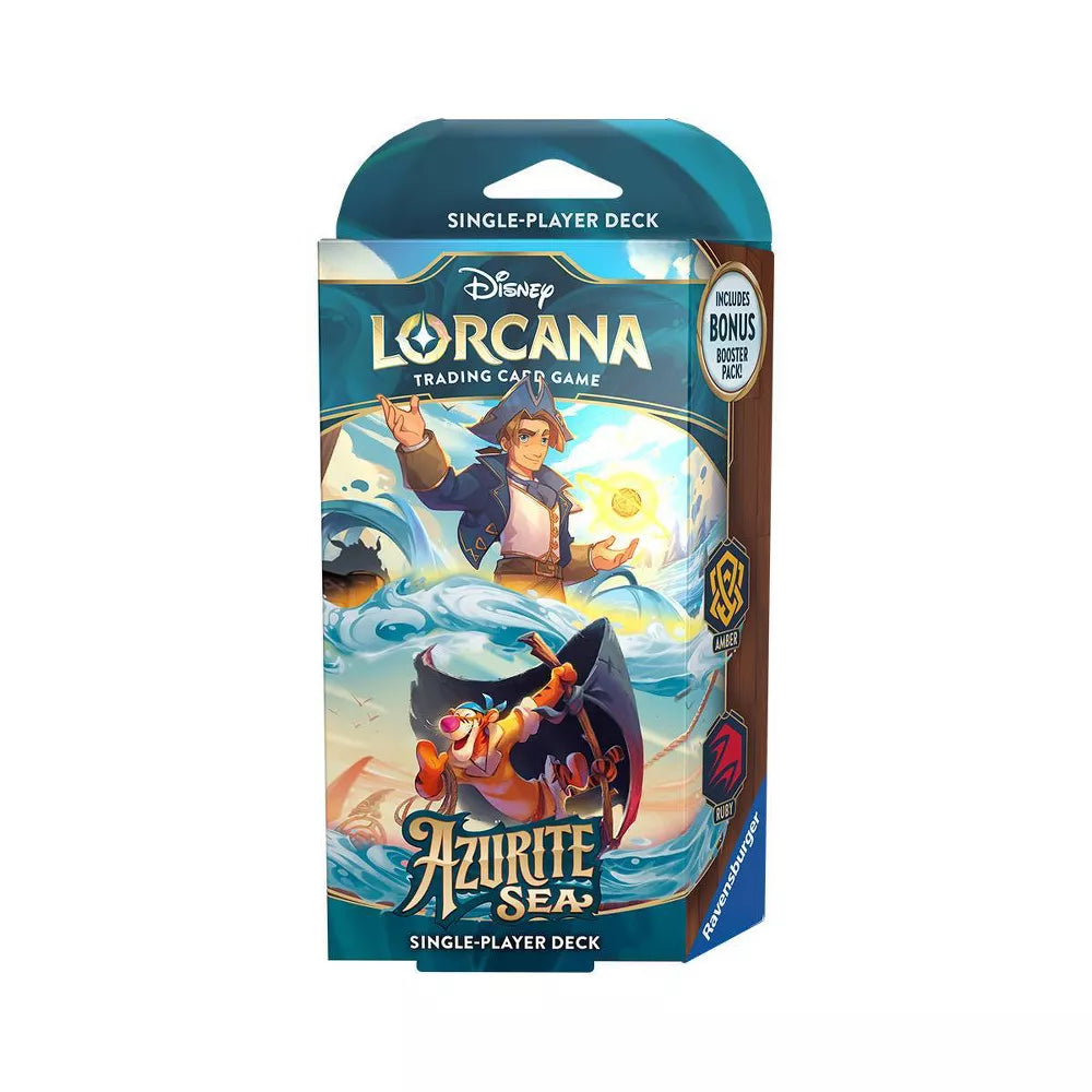 Lorcana: Azurite Sea - Starter Deck A Jim y Tigger En Ingles