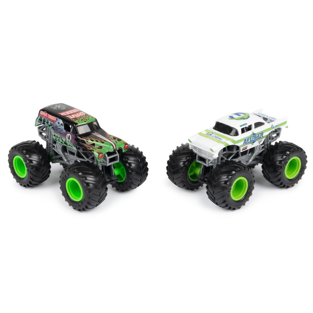 Monster Jam: Gravedigger vs Avenger  Escala 1/64 2 Pack