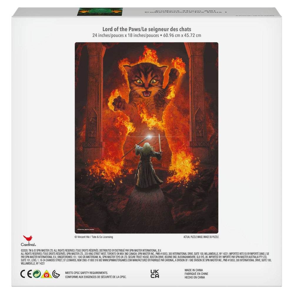 Cardinal: Pop Culture - Lord Of The Paws Rompecabezas 300 Piezas