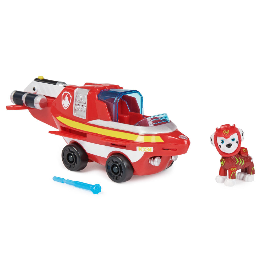 Paw Patrol: Aqua Pups - Marshall Con Vehiculo Acuatico