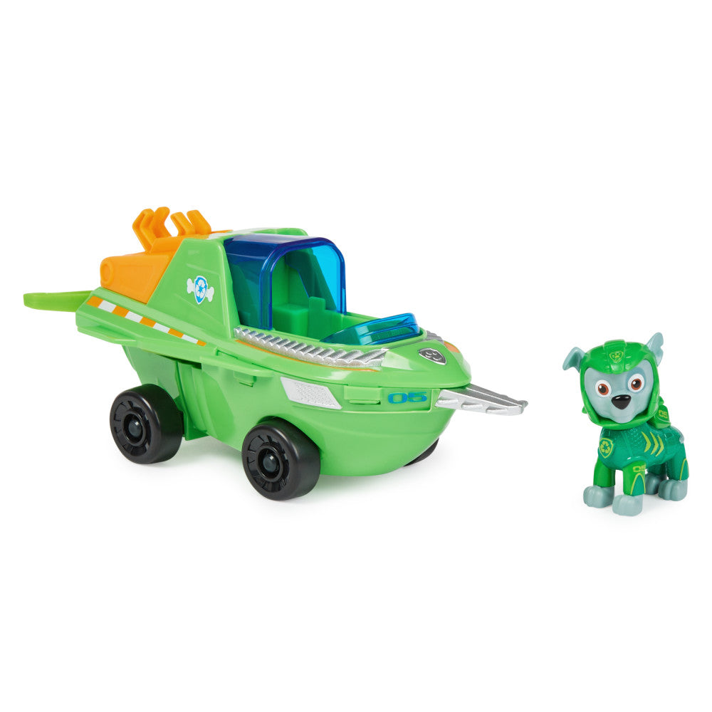 Paw Patrol: Aqua Pups - Rocky Con Vehiculo Acuatico