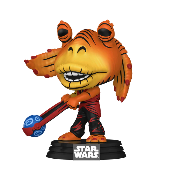 Funko Pop Star Wars: La Amenaza Fantasma 25 Aniversario - Jar Jar Binks Retro Exclusivo