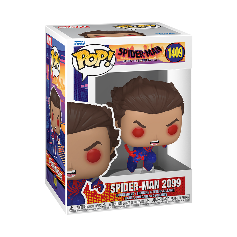 Funko Pop Marvel: Spiderman Across the Spiderverse - SpiderMan 2099 Miguel O Hara Sin Mascara