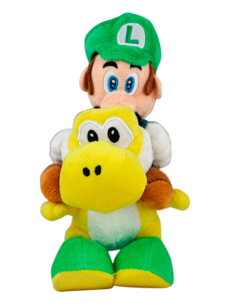 Little Buddy Nintendo Peluche: Super Mario - Luigi Riding Yoshi 8 Pulgadas