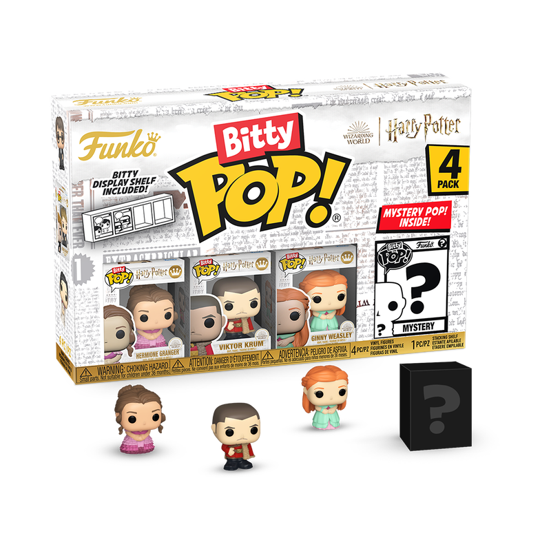 Funko Bitty Pop: Harry Potter y El Caliz De Fuego - Hermione 4 Pack