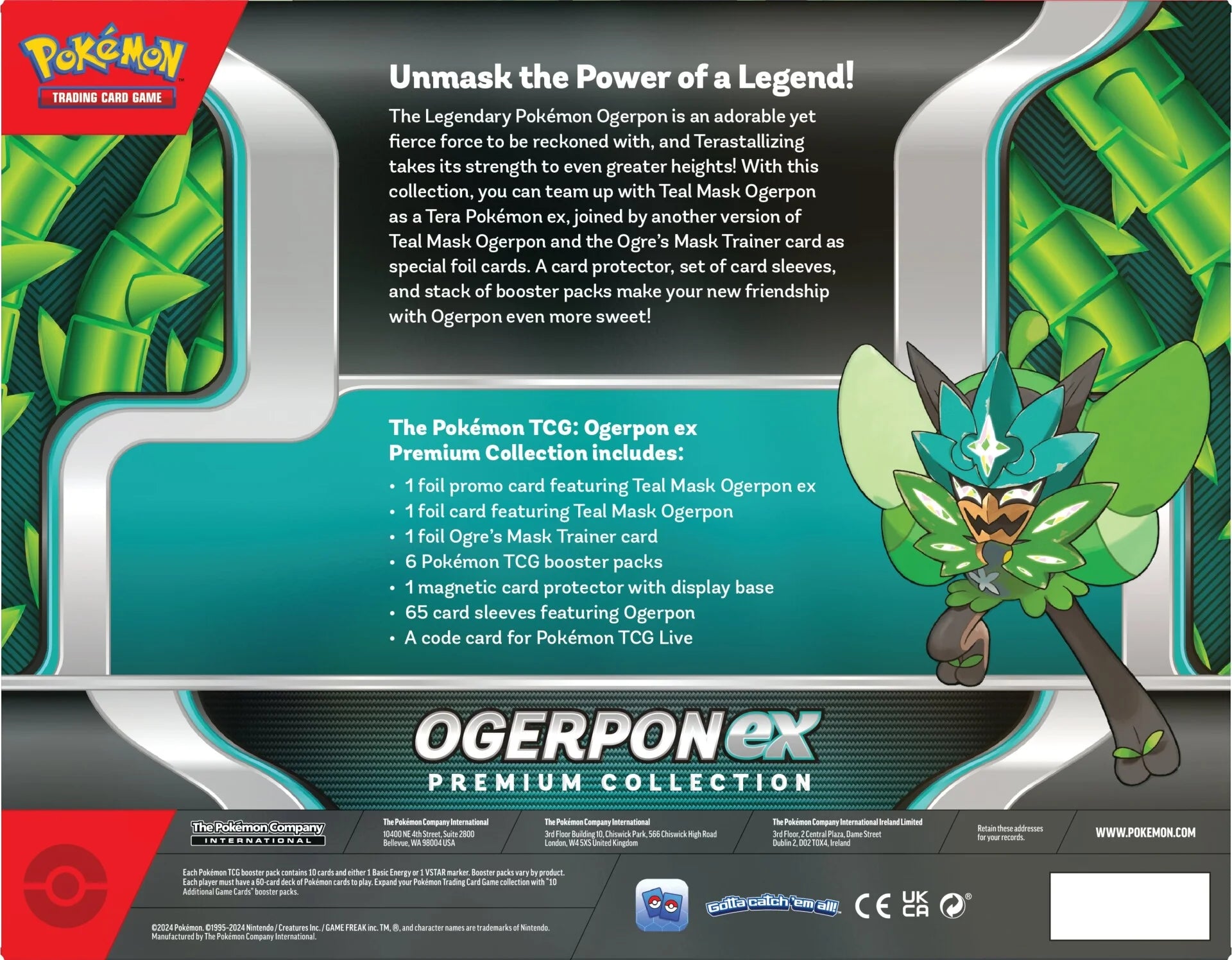 Pokemon TCG: Ogerpon ex Premium Collection En Español