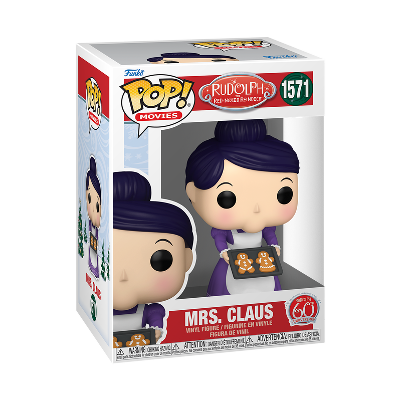 Funko Pop Movies: Rodolfo El Reno 60 Aniversario - Sra Claus Con Galletas