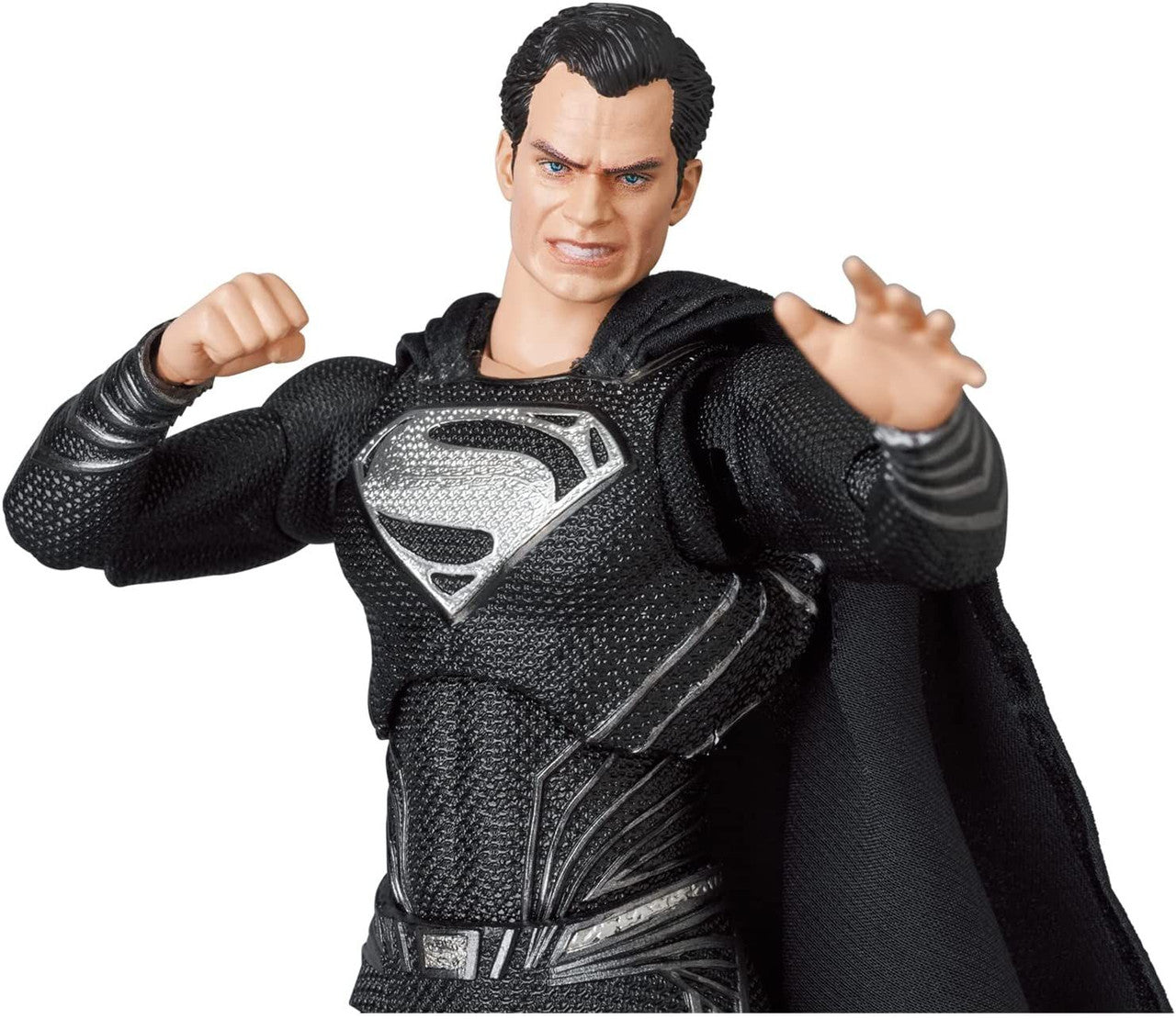 Medicom Toy Action Figure Mafex: Dc Justice League Zack Snyder - Superman Black Suit