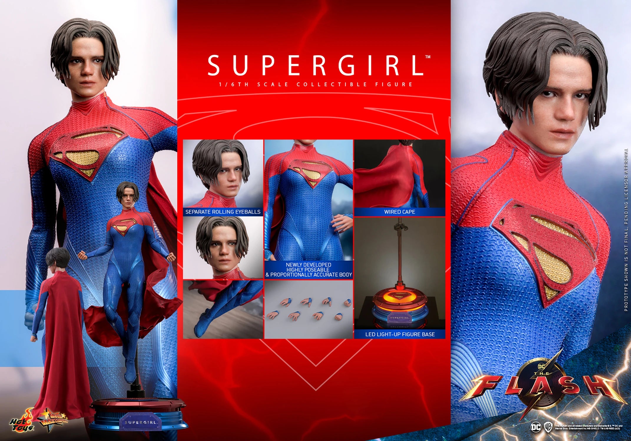 Hot Toys Movie Masterpiece Series: DC Comics The Flash - Supergirl Escala 1/6