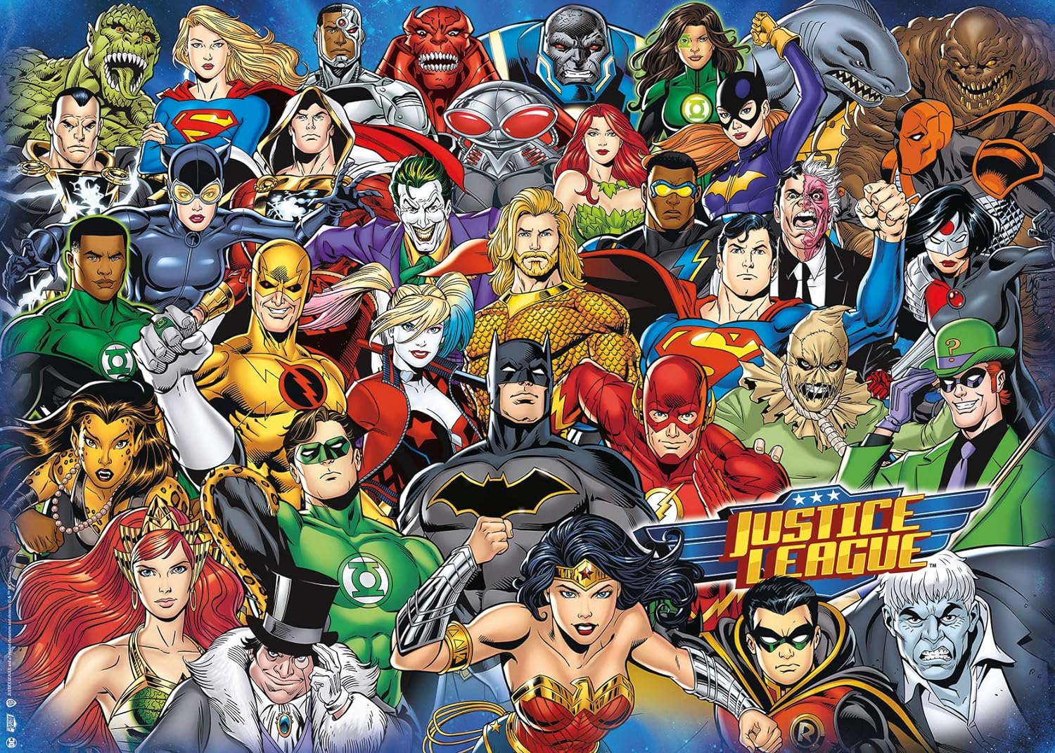 Ravensburger Rompecabezas Adultos: DC Comics - Liga de la Justicia Challenge 1000 piezas