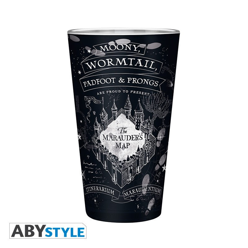 ABYStyle Vaso De Vidrio: Harry Potter - Mapa Del Merodeador 400 ml