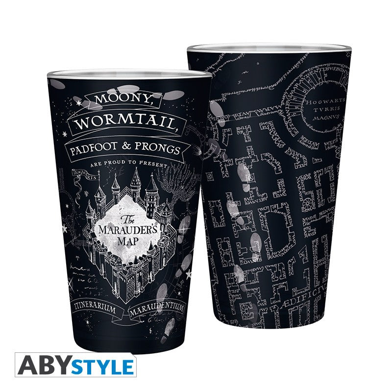 ABYStyle Vaso De Vidrio: Harry Potter - Mapa Del Merodeador 400 ml