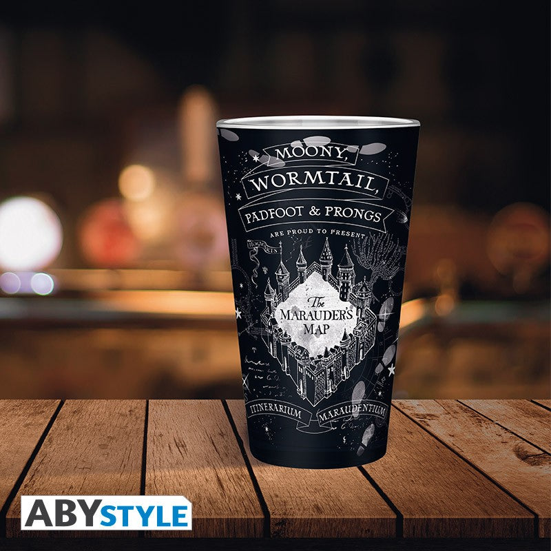 ABYStyle Vaso De Vidrio: Harry Potter - Mapa Del Merodeador 400 ml