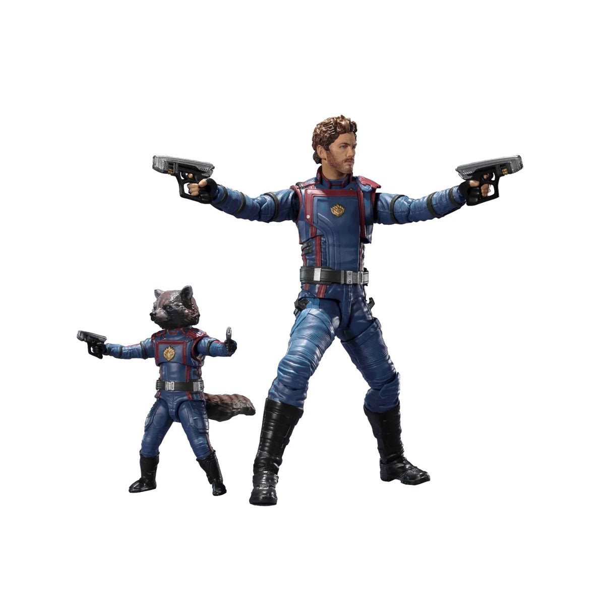 Bandai Tamashii Nations SH Figuarts: Marvel Guardianes De La Galaxia Vol 3 - Star Lord y Rocket Figura De Accion