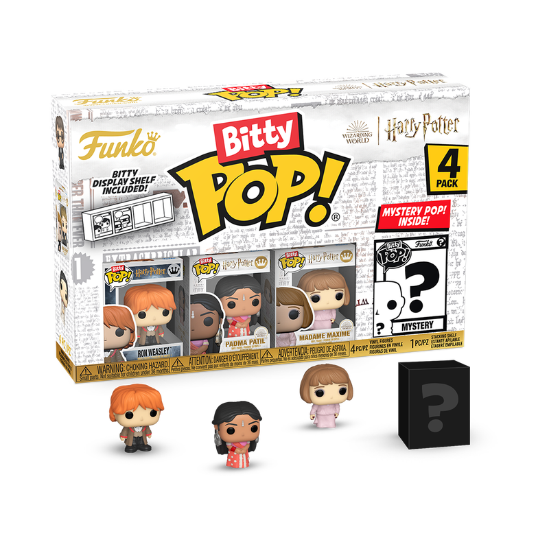 Funko Bitty Pop: Harry Potter y El Caliz De Fuego - Ron 4 Pack