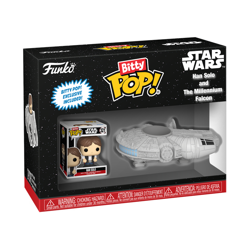 Funko Bitty Pop Ride: Star Wars - Han Solo con Millenium Falcon