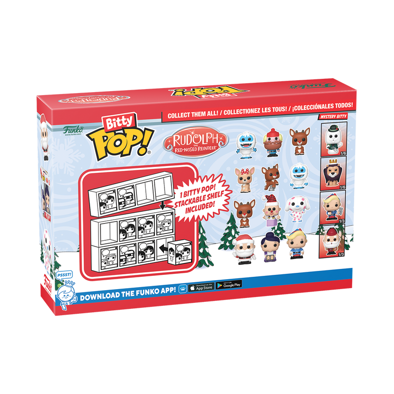 Funko Bitty Pop: Rodolfo El Reno 60 Aniversario - Santa 4 Pack