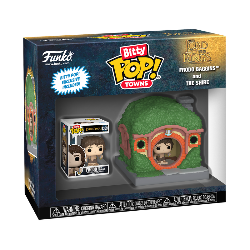 Funko Bitty Pop Town: The Lord Of The Rings - Frodo En La Comarca