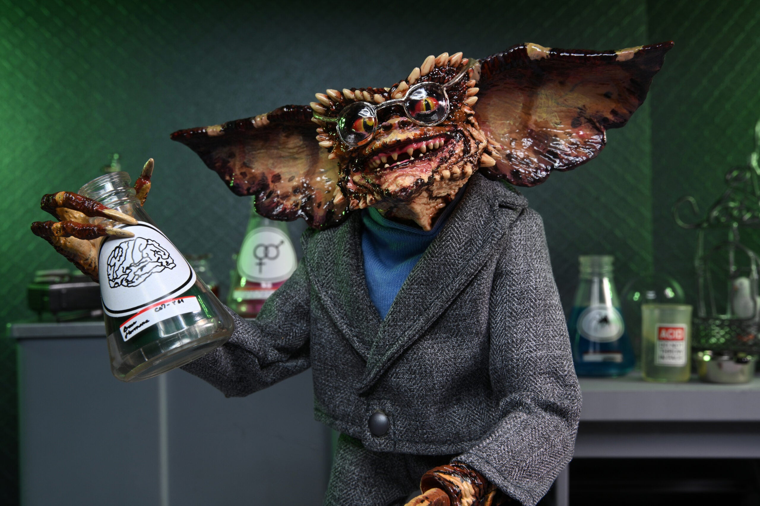 NECA Figura de Accion Ultimate: Gremlins 2 The New Batch - Gremlin Brain 7 Pulgadas