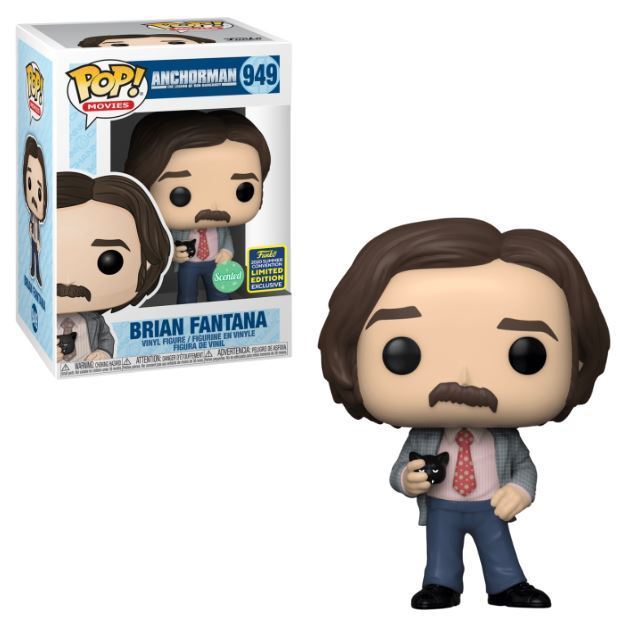 Funko Pop Movies: Anchorman - Brian Fantana con Olor Exclusivo Funko Shop