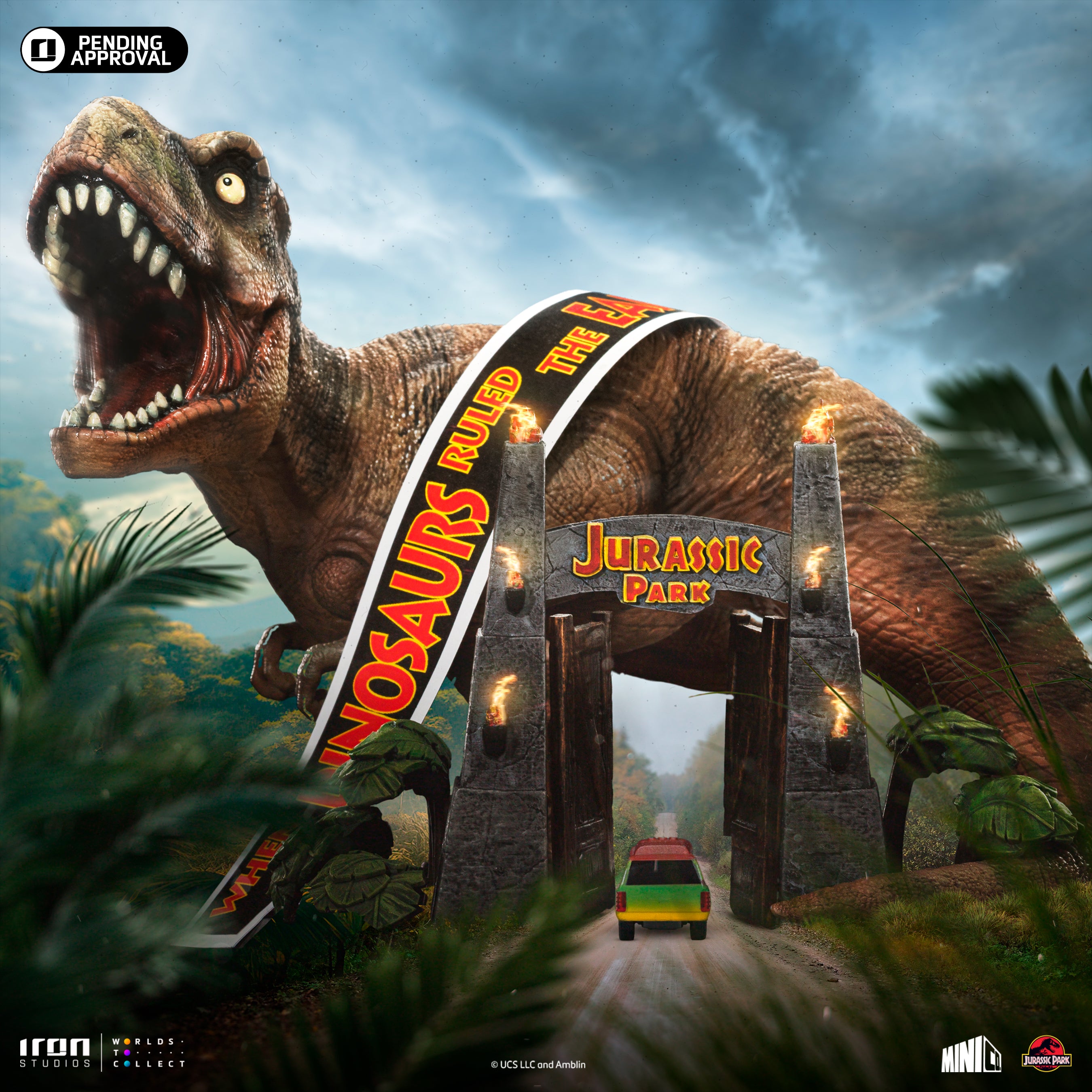 IRON Studios Minico: Jurassic Park - T Rex 30 Aniversario Deluxe